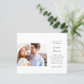Budget Side Photo Calligraphy Wedding (Staand voorkant)
