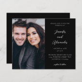 Budget Side Photo Mod El Calligraphy Wedding Black (Voorkant / Achterkant)