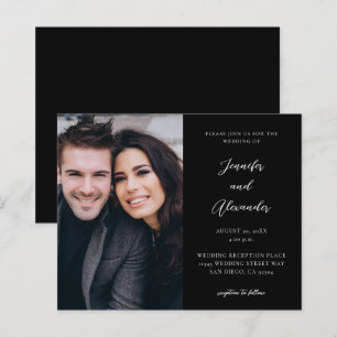 Budget Side Photo Mod El Calligraphy Wedding Black
