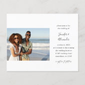 Budget Side Two Photo Calligraphy Wedding (Voorkant)