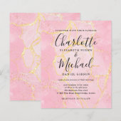 Budget Signature Script Roze Marmeren Huwelijksuit (Voorkant / Achterkant)