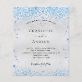 Budget Silblue QR Code trouwuitnodiging (Voorkant)