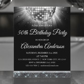 Budget Silver 50th Birthday Silver Disco Ball