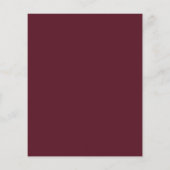 BUDGET Silver & Burgundy Weddenschappen (Achterkant)