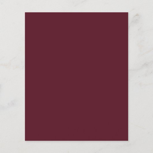 BUDGET Silver & Burgundy Weddenschappen (Achterkant)