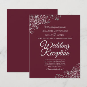 BUDGET Silver & Burgundy Weddenschappen