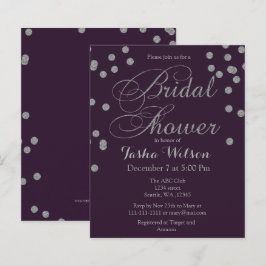 Budget Silver Confetti Bridal Shower