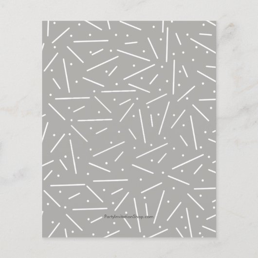 Budget Silver en Gold 50e verjaardag Uitnodigingen (Achterkant)