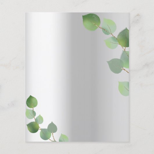 Budget Silver Eucalyptus bruiloft (Achterkant)