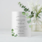 Budget Silver Eucalyptus greenery moderne bruiloft (Staand voorkant)