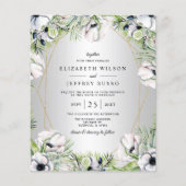 Budget Silver Floral Geometric Wedding (Voorkant)