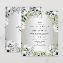 Budget Silver Floral Geometric Wedding