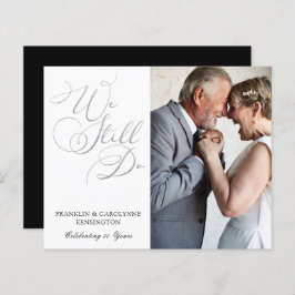BUDGET Silver Foil Wedding Jubileum Vow Renewal