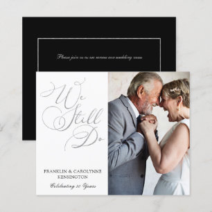 BUDGET Silver Foil Wedding Jubileum Vow Renewal
