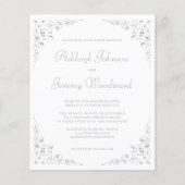 Budget Silver Foliage Weddenschap (Voorkant)