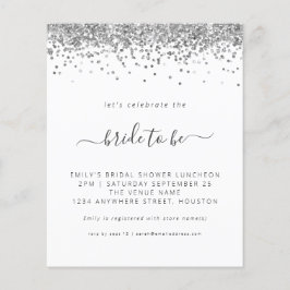 Budget Silver Glitter Bridal Shower