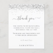 Budget Silver Glitter Foto Quinceanera Dank u