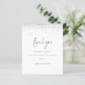 Budget Silver Glitter Foto Weddenschap Hartelijk d (Staand voorkant)