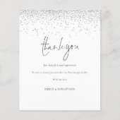 Budget Silver Glitter Foto Weddenschap Hartelijk d (Voorkant)