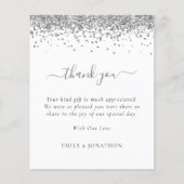 Budget Silver Glitter Foto Weddenschap Hartelijk d (Voorkant)