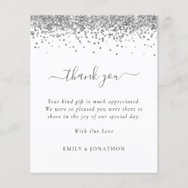 Budget Silver Glitter Foto Weddenschap Hartelijk d