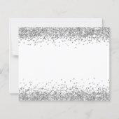 Budget Silver Glitter-grenzen Prettige feestdagen  (Achterkant)