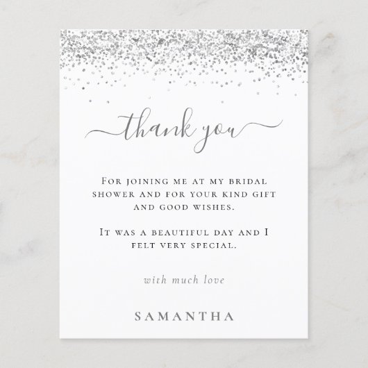 Budget Silver Glitter Photo Vrijgezellenfeest Beda (Voorkant)