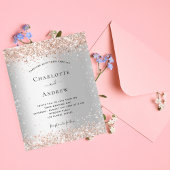 Budget Silver Glitter roos Gold bruiloft