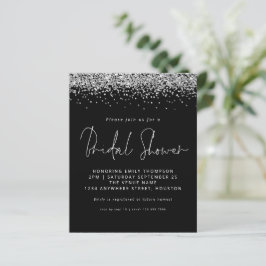 Budget Silver Glitter Vrijgezellenfeest Black Invi