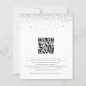 Budget Silver Glitter We doen QR Code Weduwen Uitn (Achterkant)