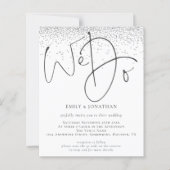 Budget Silver Glitter We doen QR Code Weduwen Uitn (Voorkant)