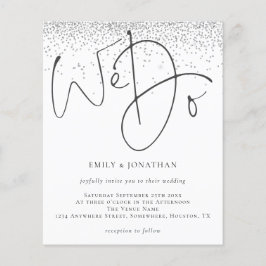 Budget Silver Glitter We Weddenschap