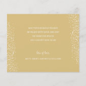 Budget Silver Gold Ornament Holiday Greeting Kaart (Achterkant)