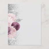 Budget Silver Mauve Floral 25th Anniversary (Achterkant)