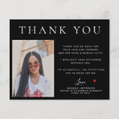 Budget simpel modern 3 foto's afstuderen bedankt (Voorkant)