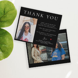 Budget simpel modern 3 foto's afstuderen bedankt