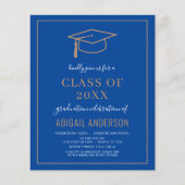 Budget Simple 2023 Afstuderen Photo Invitation (Voorkant)