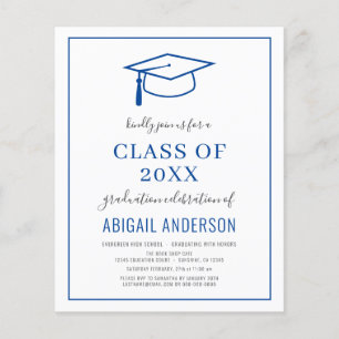 Budget Simple 2023 Afstuderen Photo Invitation Flyer