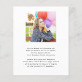 Budget Simple Afstuderen Chic Photo Afstuderen Car (Achterkant)