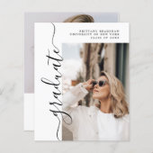 Budget Simple Afstuderen Chic Photo Afstuderen Car (Voorkant / Achterkant)