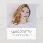 Budget Simple Afstuderen Chic Photo Afstuderen Car (Achterkant)