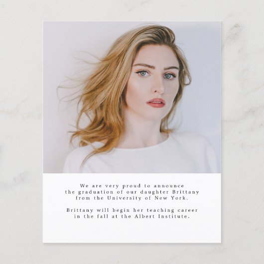 Budget Simple Afstuderen Chic Photo Afstuderen Car (Achterkant)