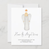 Budget Simple Angel Star Natisive Holiday Kaart (Voorkant)