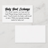 Budget Simple Baby Book Exchange Informatiekaartje (Voorkant / Achterkant)