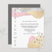 Budget Simple Baby shower Invitation. (Voorkant / Achterkant)
