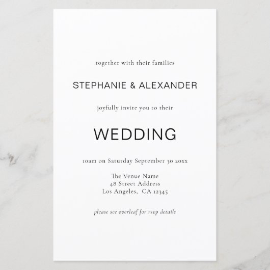 Budget Simple Black White QR Code Weddenschap Uitn (Voorkant)