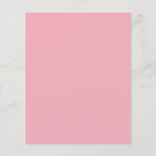 Budget Simple Blush Pink 80th Birthday Invitation (Achterkant)