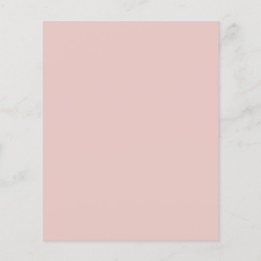 Budget Simple Blush Wedding Invitation (Achterkant)