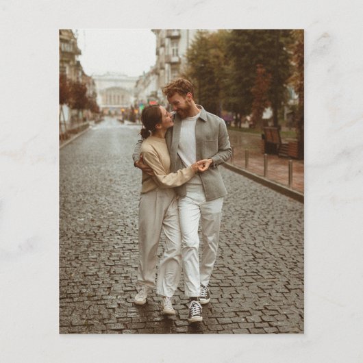 Budget Simple Boho Modern Minimalist Photo Wedding (Achterkant)