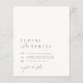 Budget Simple Boho Modern Minimalist Photo Wedding (Voorkant)